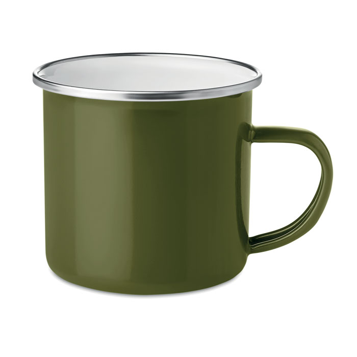 Metal mug with enamel layer Verde item picture front