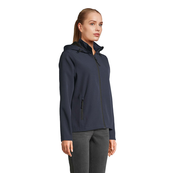 RACE DONNA GIACCA CAPPUCCIO Blu Scuro Francese item picture side