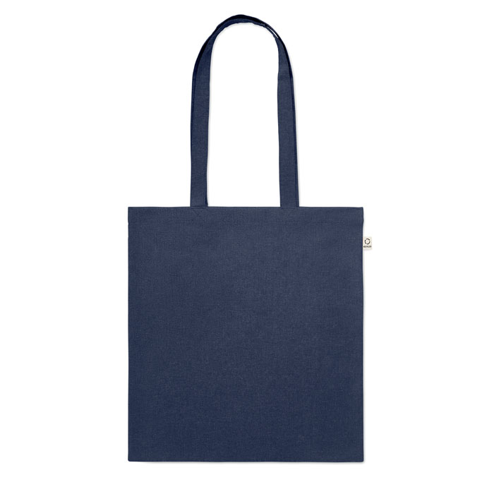 Shopper in cotone riciclato Blu item picture back