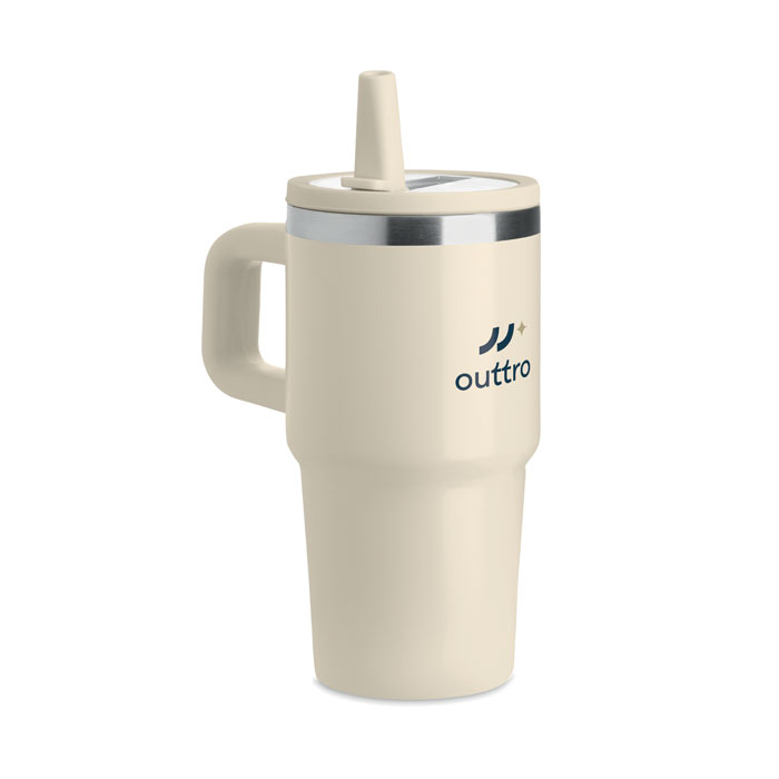 Bicchiere doppio strato. 500ml Beige item picture printed
