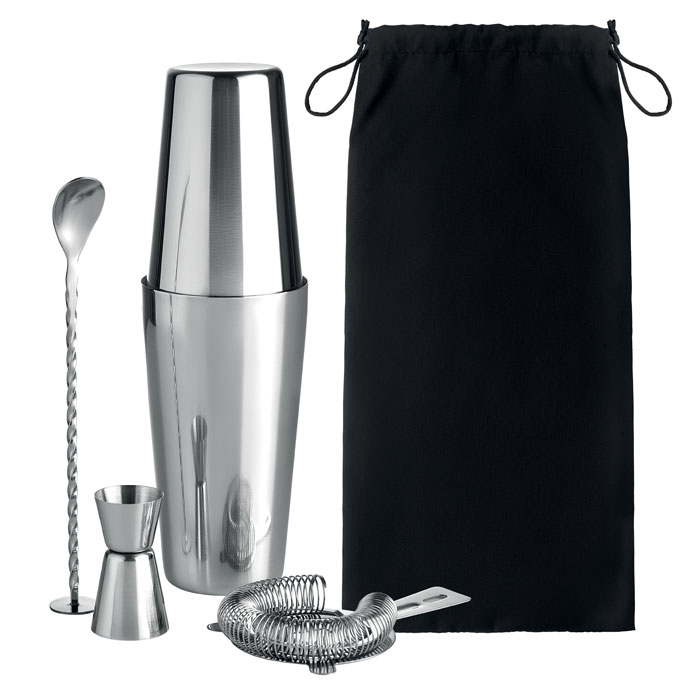 Set cocktail 750ml shiny silver item picture front