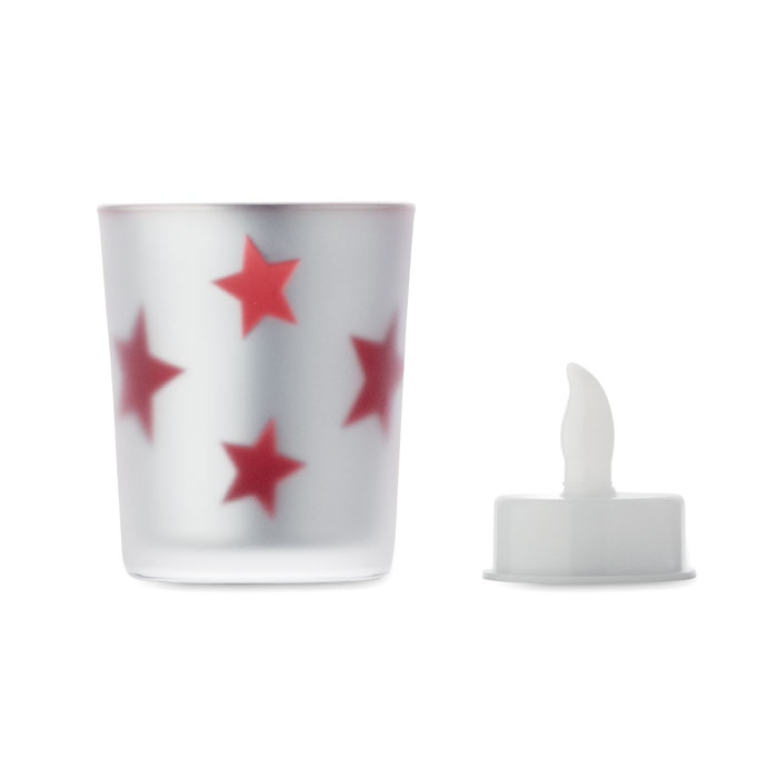 Candelina tealight a LED Rosso item picture 5