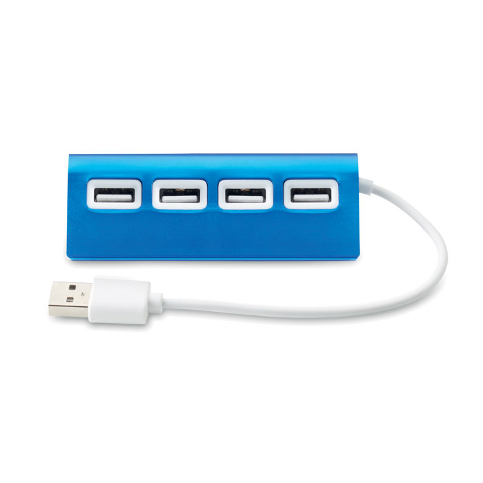 Hub 4 porte USB Blu item picture side