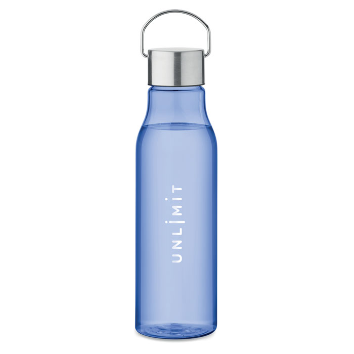 RPET bottle with PP lid 600 ml Blu Royal item picture printed