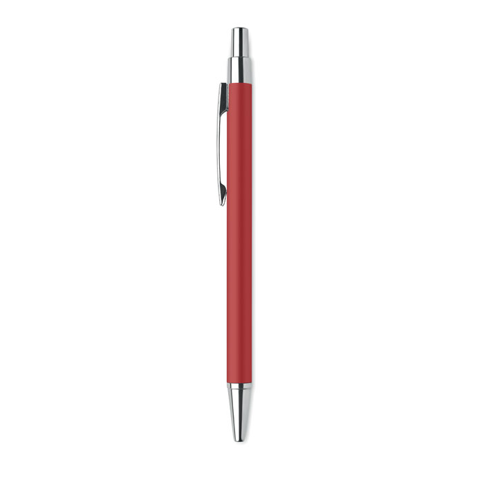 Recycled aluminium ball pen Rosso item picture back