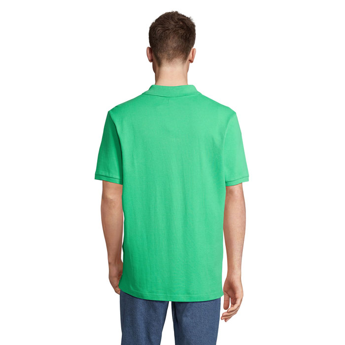 Polo PEGASE Organica 210g Verde Primavera item picture back