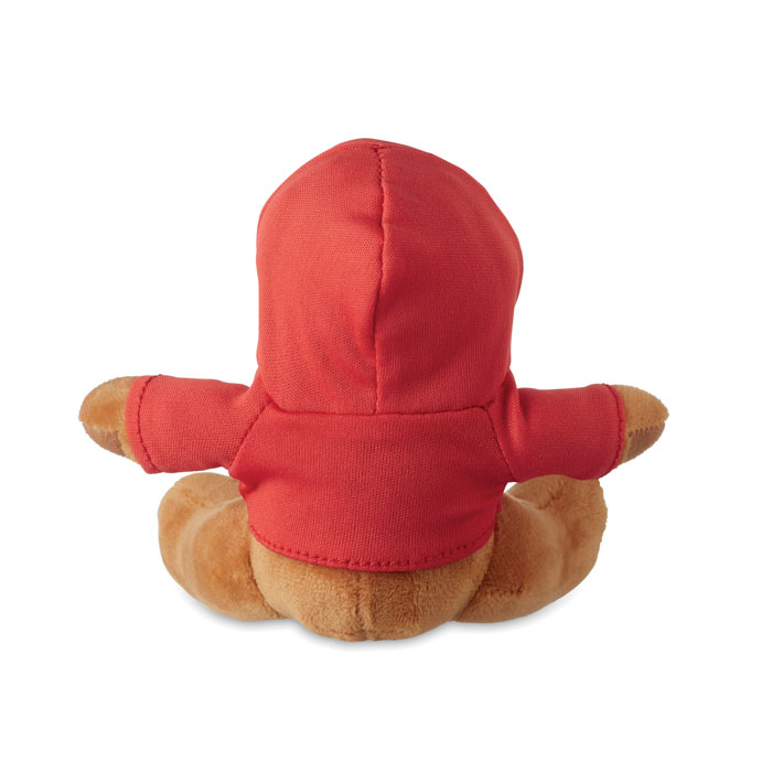 Plush reindeer with hoodie Rosso item detail picture