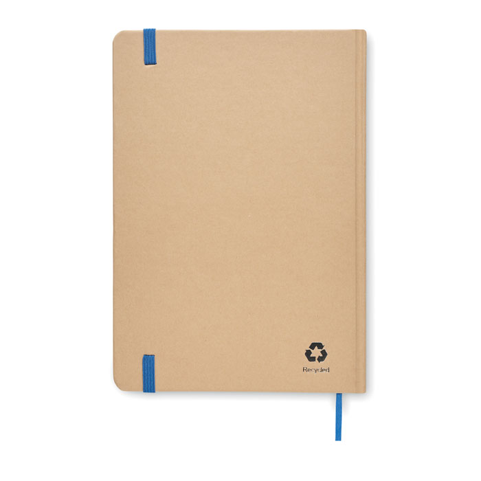 Notebook A5 in cartone Blu item picture back