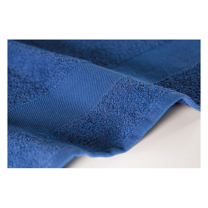 Towel organic cotton 100x50cm Blu Royal item picture open