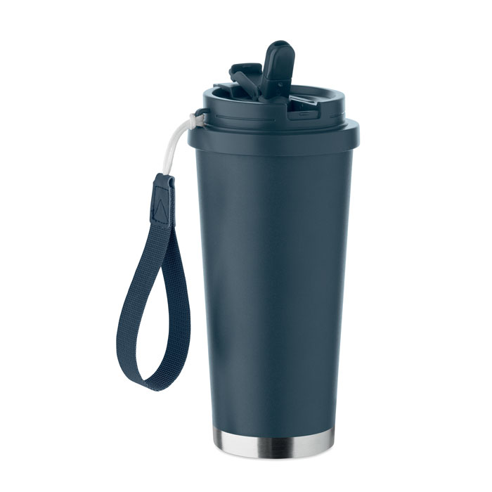 Double wall tumbler 500ml Francese Navy item picture open