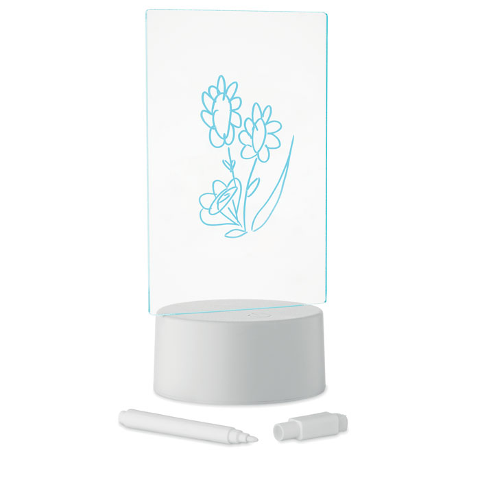 Light-up LED memo board Bianco item picture open