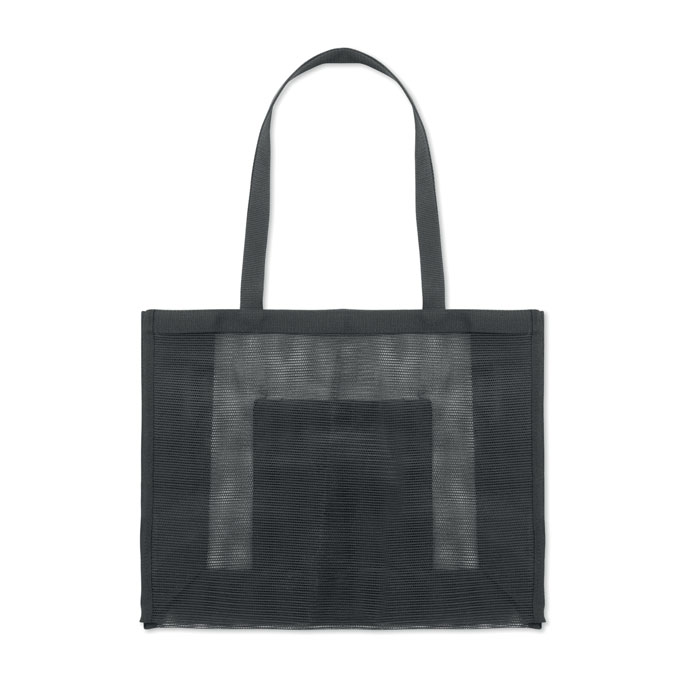 Shopper in rete RPET Nero item picture open