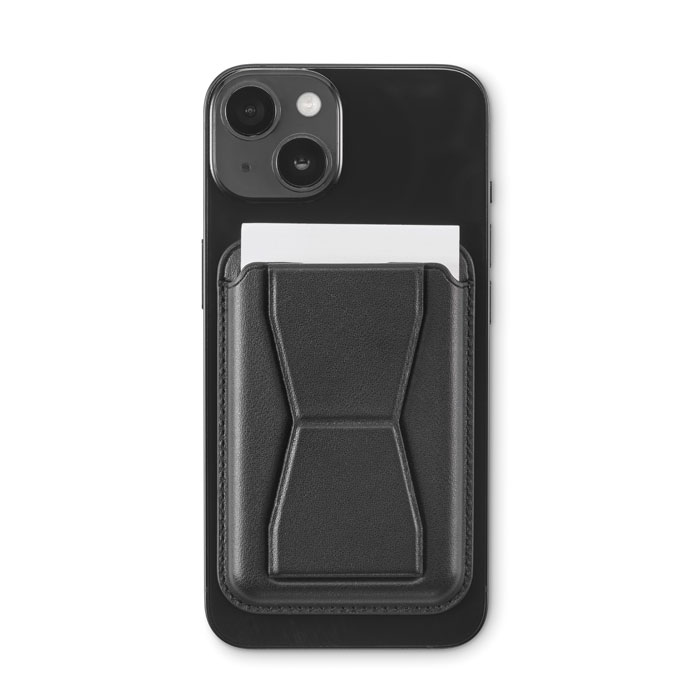 Magnetic PU cardholder Nero item picture 2