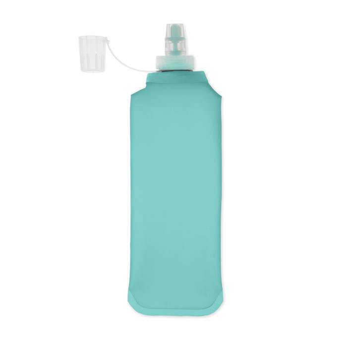 Foldable water bottle 500ml Turchese item picture side