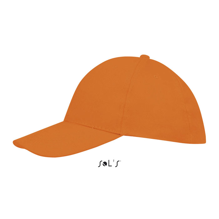 BUFFALO SIX PANEL CAP Arancione item picture side