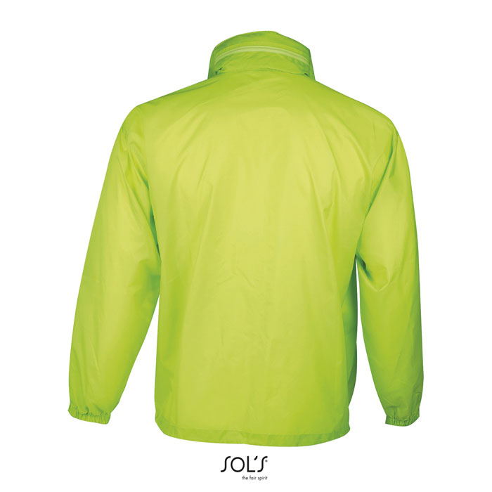 Giacca a vento SURF Unisex Verde Lime Fluo item picture back