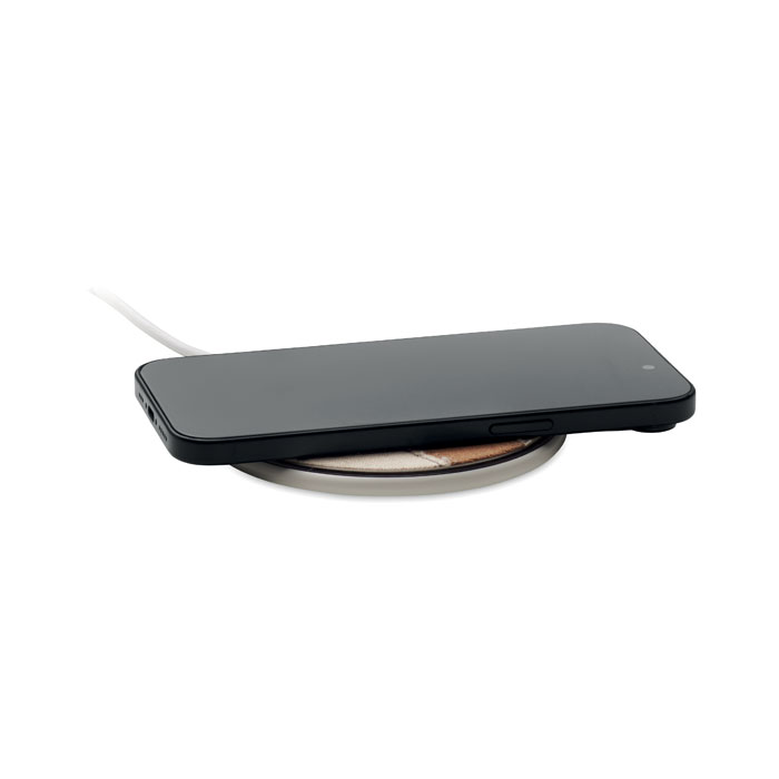 Cork wireless charger 15W Bianco item picture 2