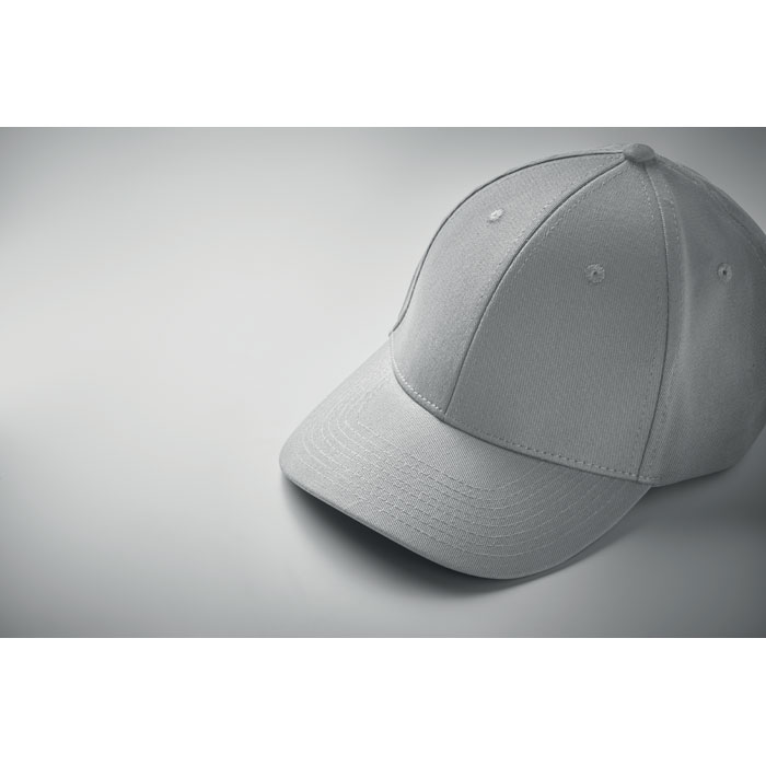 6 panel cotton baseball cap Argento item picture 3