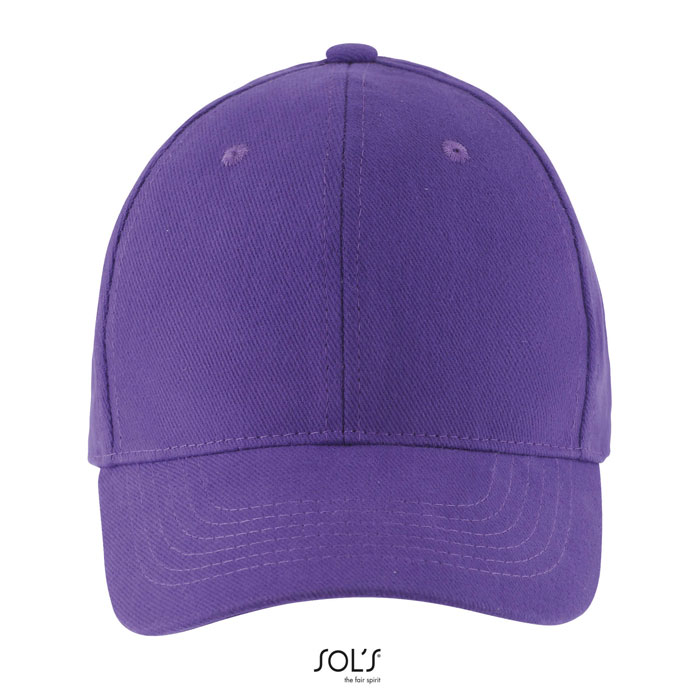 BUFFALO SIX PANEL CAP Viola Scuro item picture front