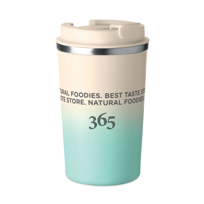 Bicchiere doppio strato 350 ml Verde Menta item picture printed
