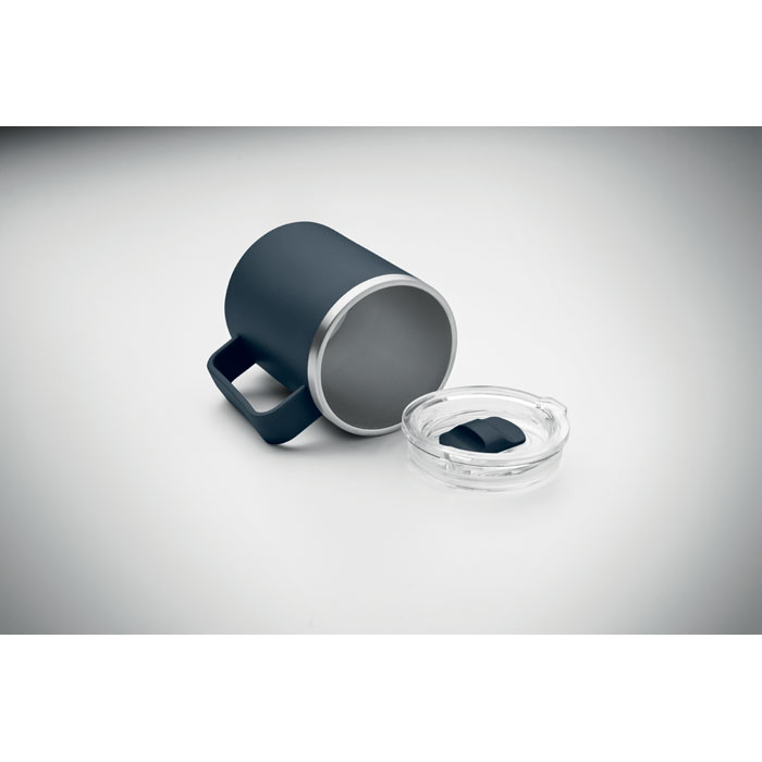 Double wall mug 400ml Francese Navy item picture side
