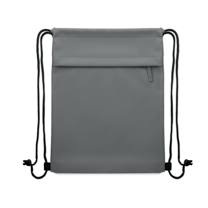 Drawstring bag in 600D RPET Grigio Pietra item picture top
