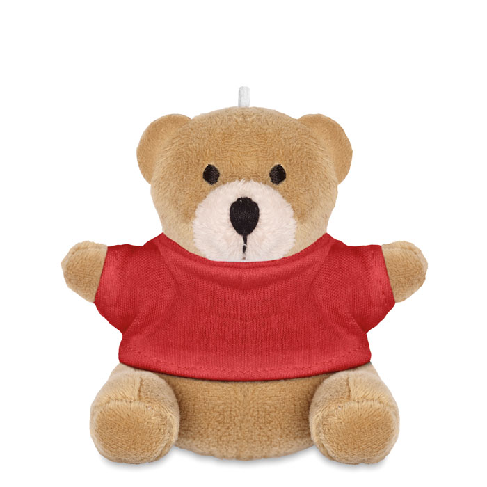 Orsetto peluche portachiavi red item picture front