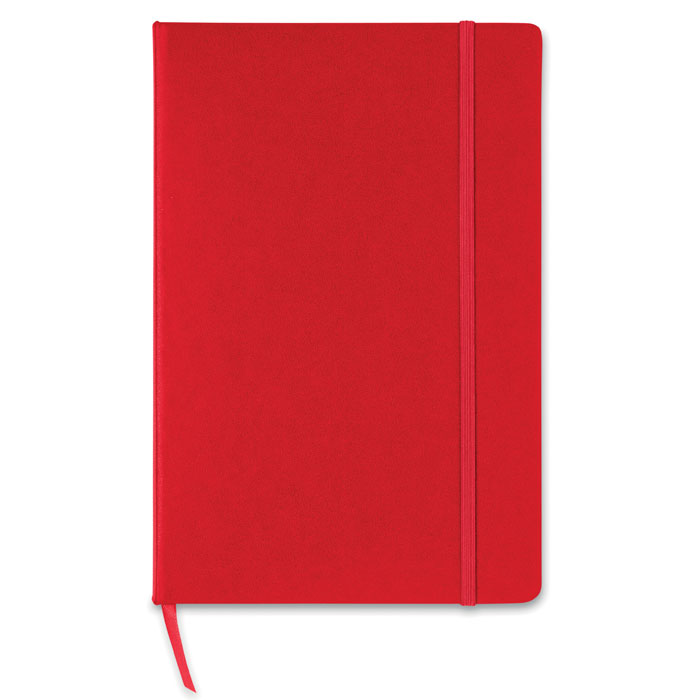 A5 notebook 96 squared sheets red item picture front