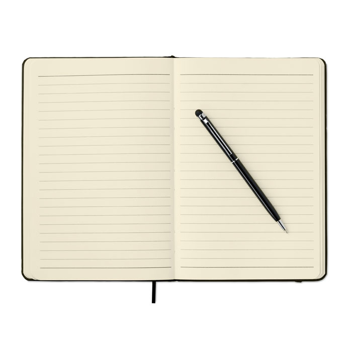 Set notebook black item picture open
