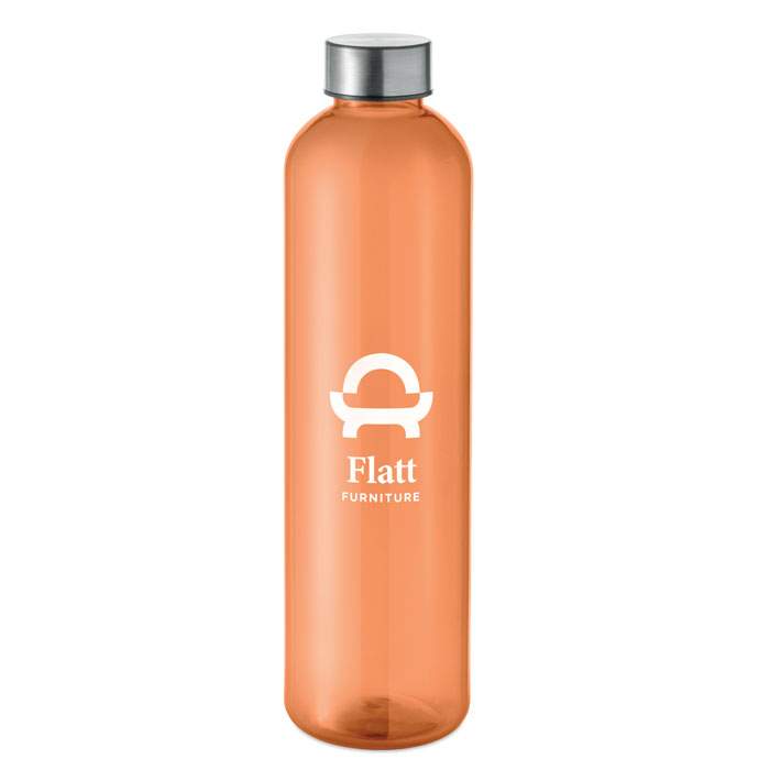 RPET bottle 1000ml Arancio Trasparente item picture printed