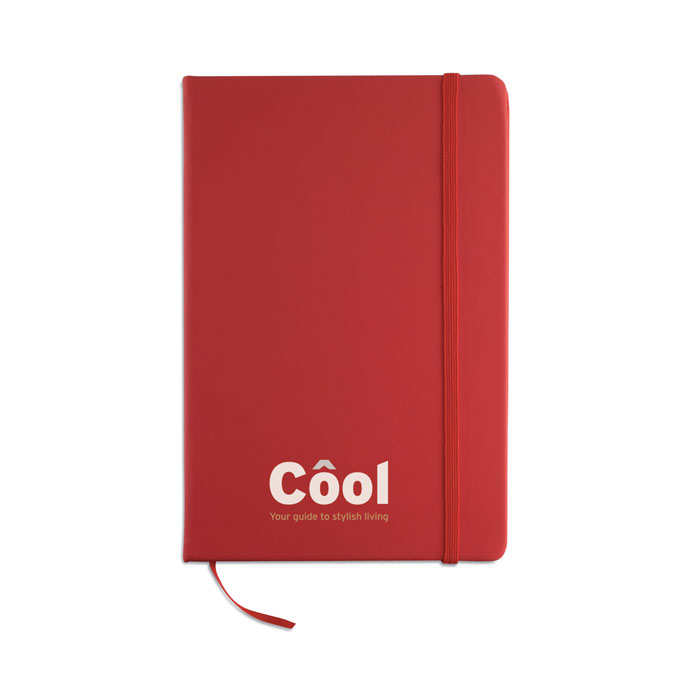 Notebook A5 a righe red item picture printed
