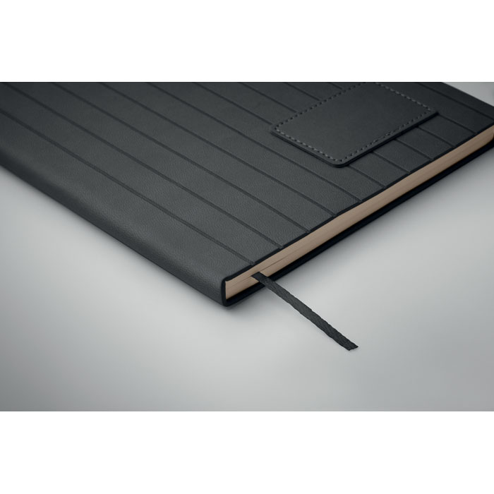 Notebook A5 in PU fumé Nero item picture box