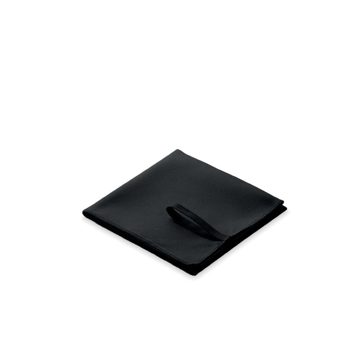 Asciugamano in microfibra Nero item picture back