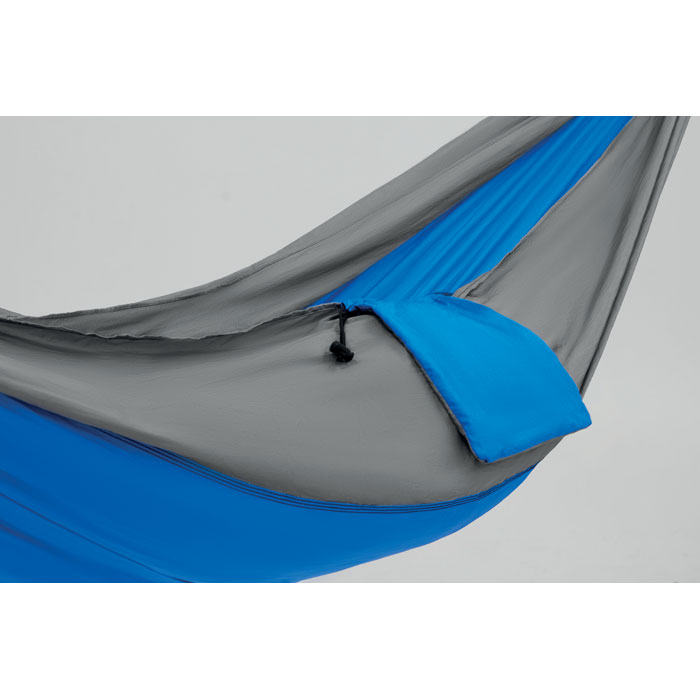 Foldable light weight hammock Blu Royal item picture back