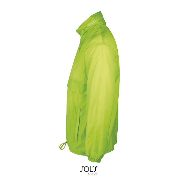Giacca a vento SURF Unisex Verde Lime Fluo item picture side
