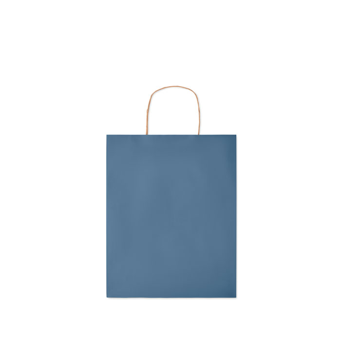 Medium Gift paper bag  90 gr/m² Blu item picture back