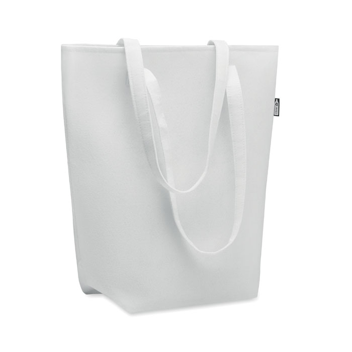 Borsa/shopper in feltro RPET white item picture front