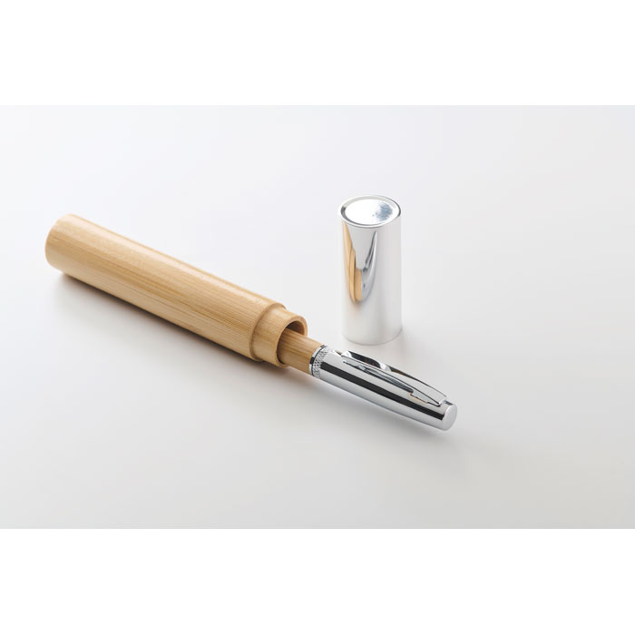 Penna a sfera a rotazione in metal Legno item picture open