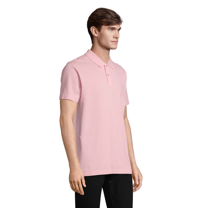 PULSE UNISEX POLO Rosa Caramella item picture side