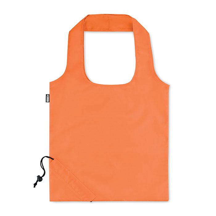 Foldable RPET shopping bag Arancio item picture side