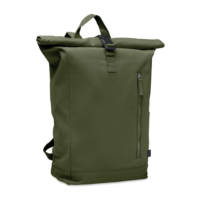 Roll top backpack 390 gr/m² Verde Militare item picture front