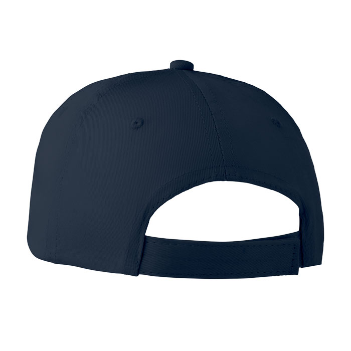 6 panels baseball cap Blu item picture back