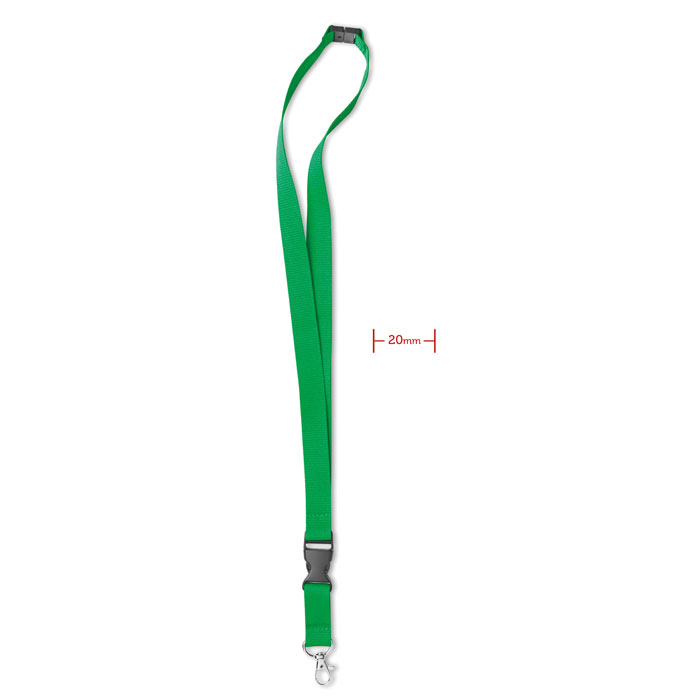 Lanyard con moschettone Verde item picture front