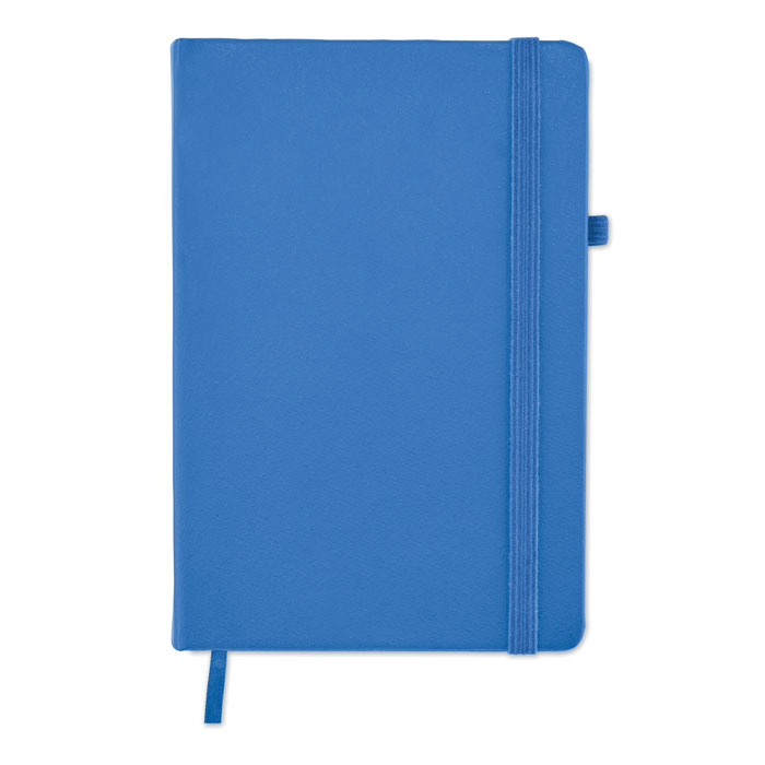 Recycled Leather A5 notebook Blu Royal item picture open