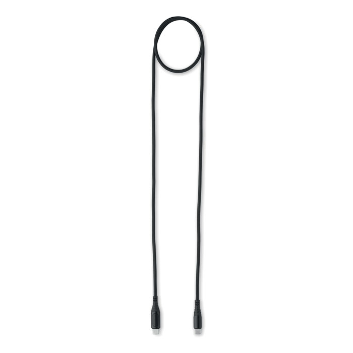 100W charging cable type-C Nero item picture front