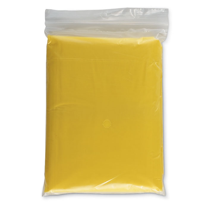 Poncho pieghevole in polybag yellow item picture front