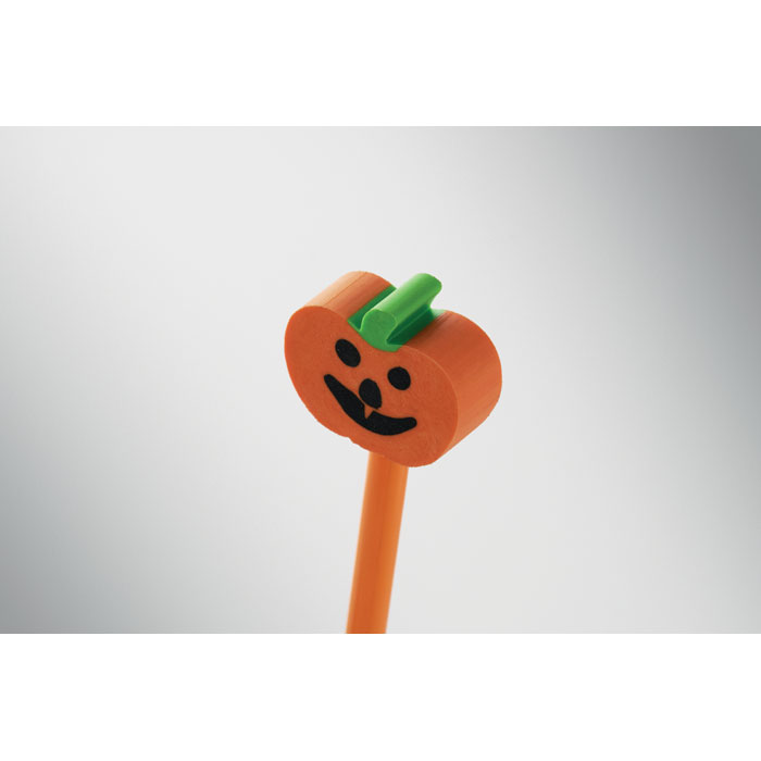 Matita di Halloween con gomma Arancio item picture open