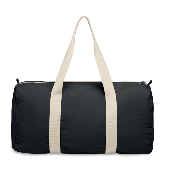 Recycled cotton sports bag Nero item picture 2