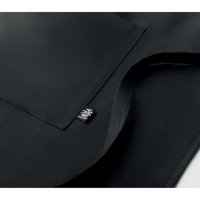 Hemp adjustable apron 200 gr/m² Nero item detail picture