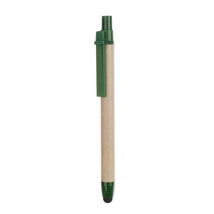 Recycled carton stylus pen Verde item picture front